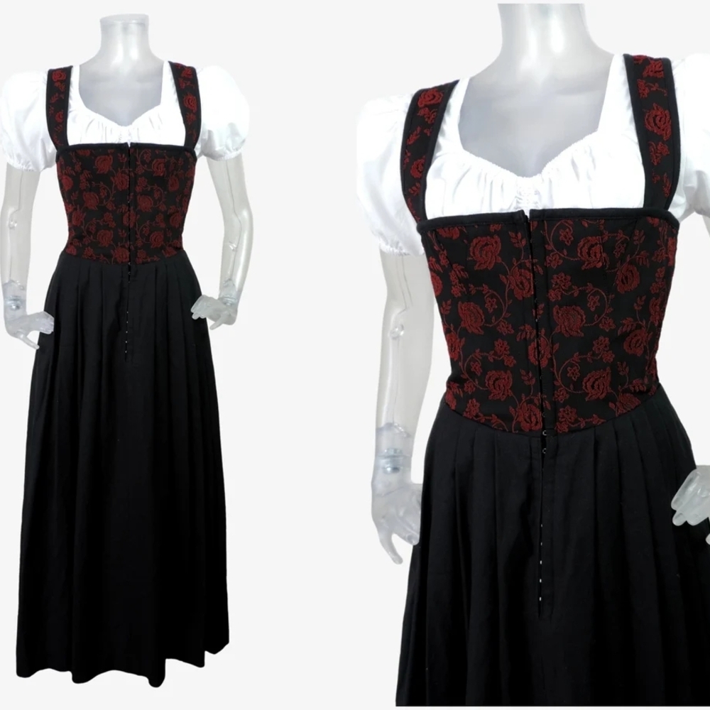 Goth Bavarian Dirndl Dress